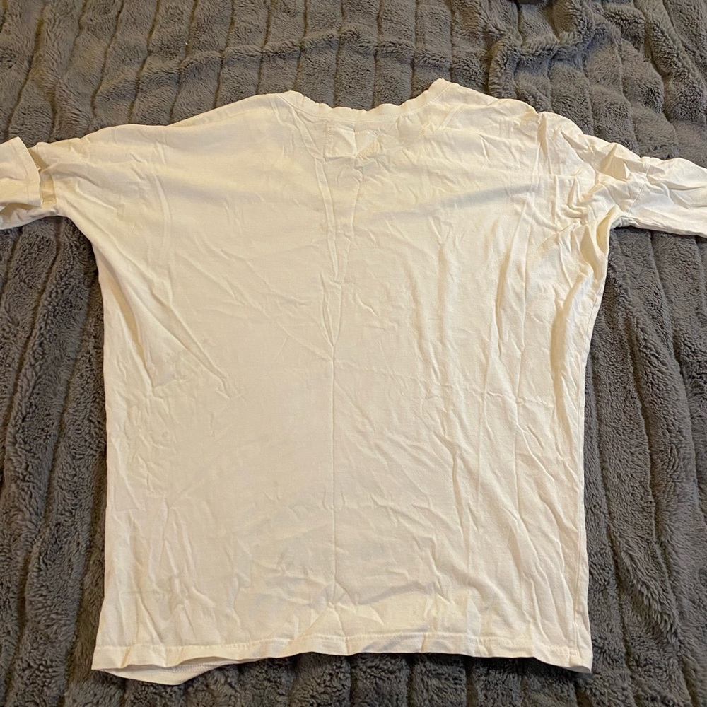 Free People Size Medium White T-Shirt - Picture 3 of 6